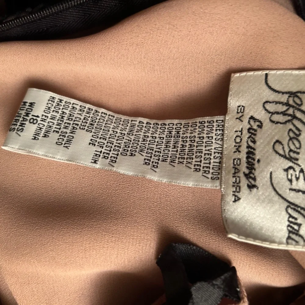 Size 18 Black Velvet Formal Gown - Picture 2 of 5